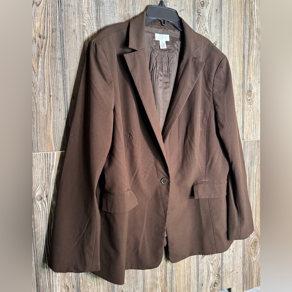 Ann Taylor Loft Brown Women's Blazer